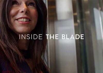 The Blade Provides Iconic Backdrop for Art Project